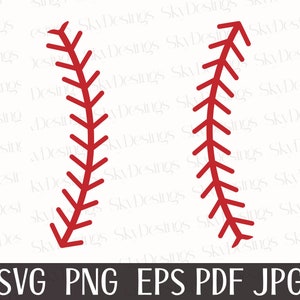 File in formato Svg con punti da baseball, Svg da baseball, Lacci da baseball in formato Svg, Lacci da softball in formato Svg, Fili da baseball in formato Svg, File tagliati Cricut con punti da baseball