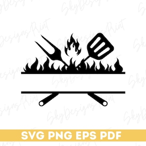 Griller SVG, Svg barbecue, gril monogramme Svg, gril Master Svg, gril papa Svg, Svg chef, barbecue, barbecue gril Svg, Png, couper des fichiers pour Cricut
