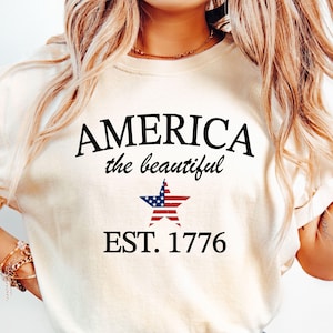 America The Beautiful SVG, 4 juli Svg, 4 juli Svg, Fourth of July Svg, Amerikaanse vlag ster Svg, patriottisch, Independence Day Shirt Svg