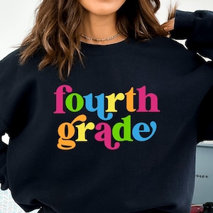 Fourth Grade SVG-PNG, 4th Grade Svg, Back To School Svg, Teacher Svg, Hello 4th Grade, Retro, 4th Grade Shirt Svg, First Day of School Svg
