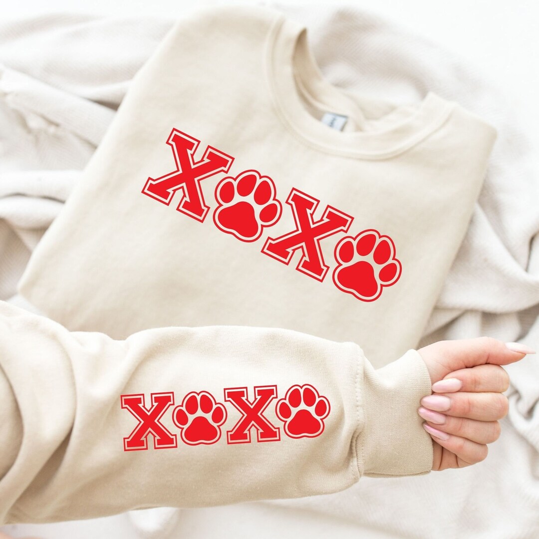 XOXO Paw SVG, Dog Valentine Svg, Dog Mom Svg, Valentines Day Svg, Love ...