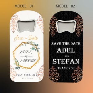 Custom Wedding Favors For Guests, Wedding Favor Magnet, Wedding Souvenir For Guests, Wedding Magnet Bottle Opener Wedding Guest Gift