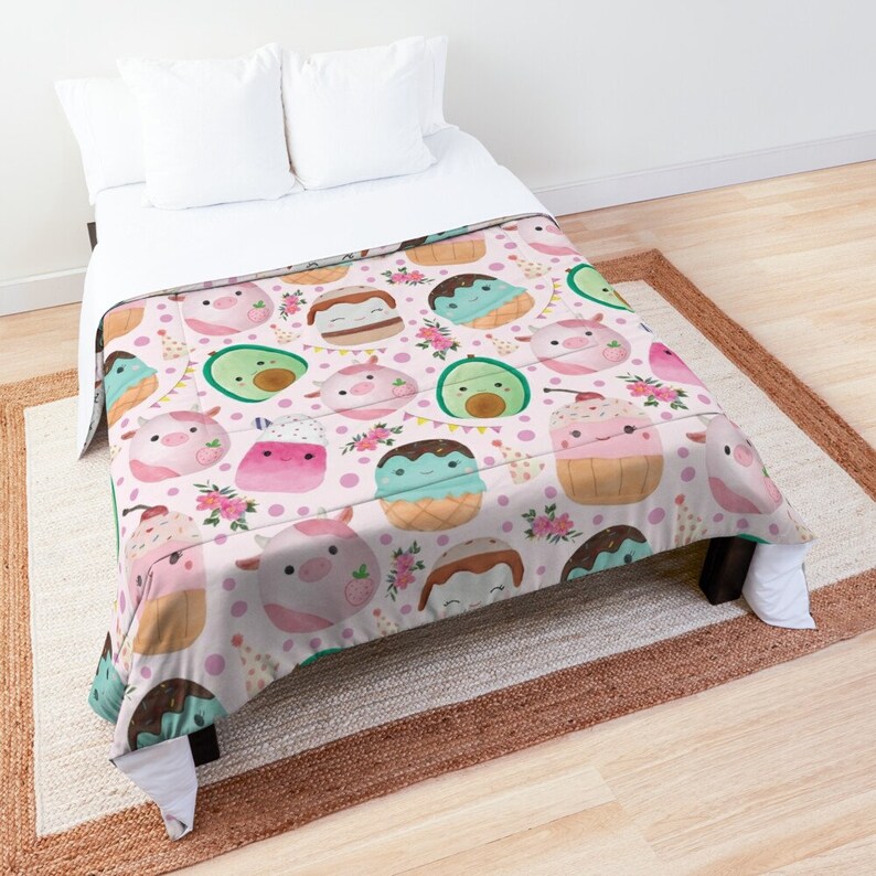 Cute Squishmallows Seamless Pattern, Squish Toys Pattern, Squishmallows