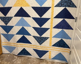 Flying Geese Throw Quilt