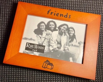 Rare Woods Friends 1998 In Box 6x4 Photo Frame Wooden