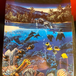 Bradford Exchange Plate, Christian Riese Lassen &quot;Bringing Hope To The Spirit&quot; Tray Ocean Sea Life 1996