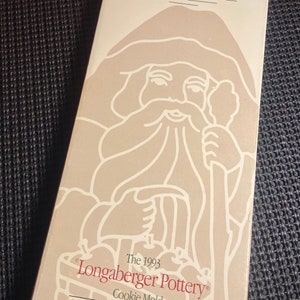 Longaberger 1993 Limited Edition Christmas Santa Cookie Mold