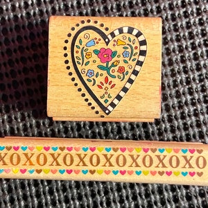 Liebe Holzstempel Gummi Vintage Kleines Set