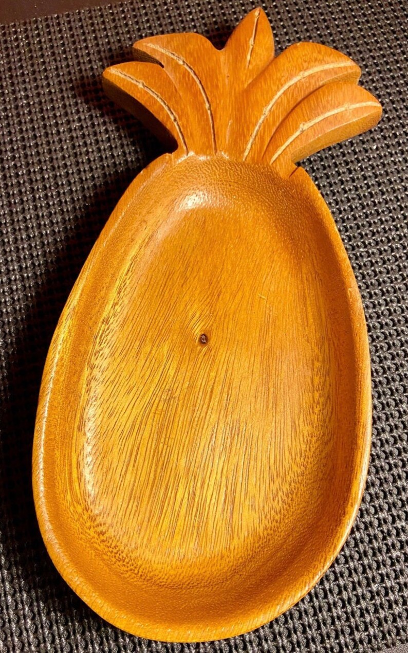 Monkey Pod Wood Honolulu Wooden 10 Tray 1970s Etsy