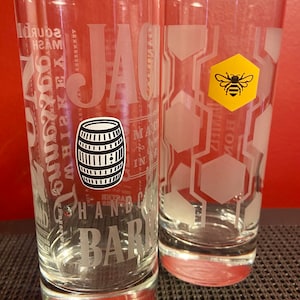 Jack Daniels Tennessee Honey Large Shot Glass Set Whiskey Glass