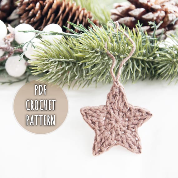 Crochet Christmas Star Ornament Pattern