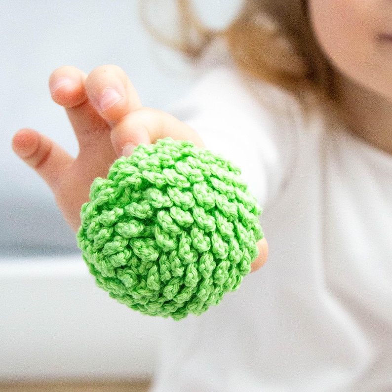 Virkade leksaksmönster för baby, 4 i 1 Montessori-leksaker, sensorisk amigurumi PDF-set, digital nedladdning bild 9