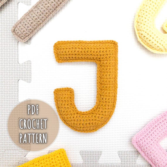 Crochet Letter J Pattern