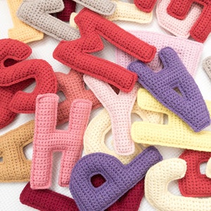 Letter F Crochet Pattern, Stuffed Amigurumi Capital Letters, Crochet Alphabet Pattern, Plush Crochet Letters Pattern, 3D Uppercase Alphabet image 7