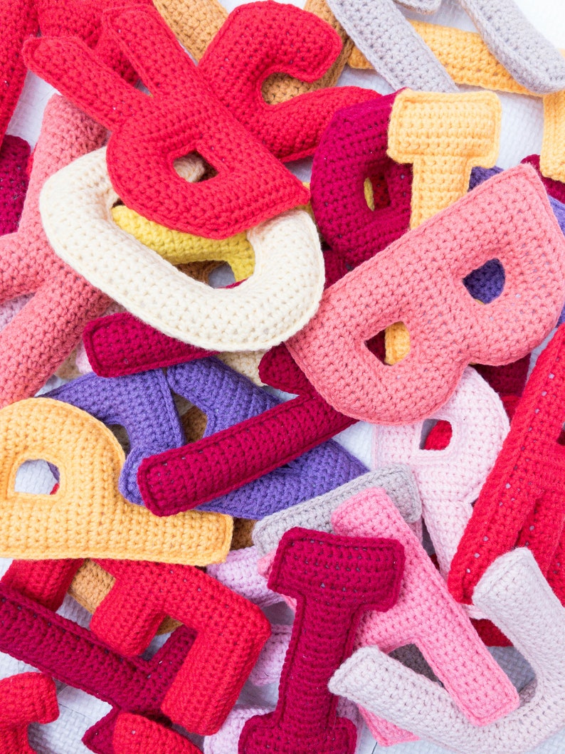Letter O Crochet Pattern, Stuffed Amigurumi Capital Letters, Crochet Alphabet Pattern, Plush Crochet Letters Pattern, 3D Uppercase Alphabet image 6