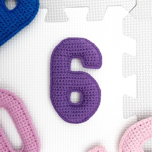 Crochet Numbers Pattern, Plush Number Set 0 to 9, Crochet 123 Pattern ...