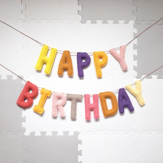 Happy Birthday Crochet Pattern