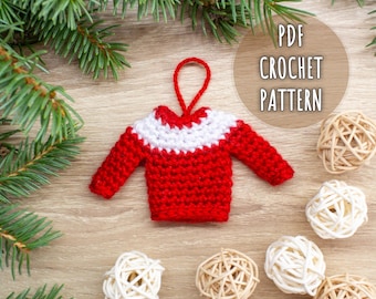 Mini Ugly Christmas Sweater Crochet Pattern: DIY Christmas