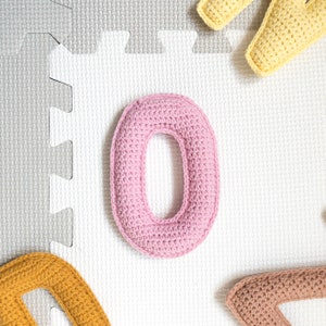 Letter O Crochet Pattern, Stuffed Amigurumi Capital Letters, Crochet Alphabet Pattern, Plush Crochet Letters Pattern, 3D Uppercase Alphabet image 1