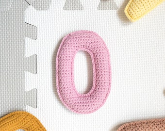 Letter O Crochet Pattern, Stuffed Amigurumi Capital Letters, Crochet Alphabet Pattern, Plush Crochet Letters Pattern, 3D Uppercase Alphabet