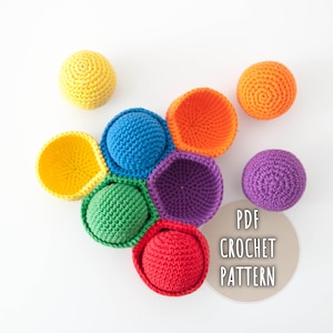 Montessori Crochet Baby Toy Pattern, Color Sorting Game Crochet Pattern, Educational Crochet Toy, Amigurumi PDF Pattern