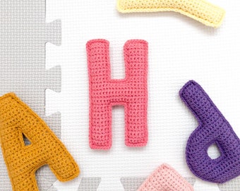 Letter H Crochet Pattern, Stuffed Amigurumi Capital Letters, Crochet Alphabet Pattern, Plush Crochet Letters Pattern, 3D Uppercase Alphabet