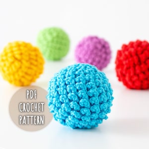 Crochet Sensory Ball Pattern, Montessori Baby Toy Crochet Pattern PDF, Amigurumi Baby Ball Pattern, Textured Ball Crochet Tutorial