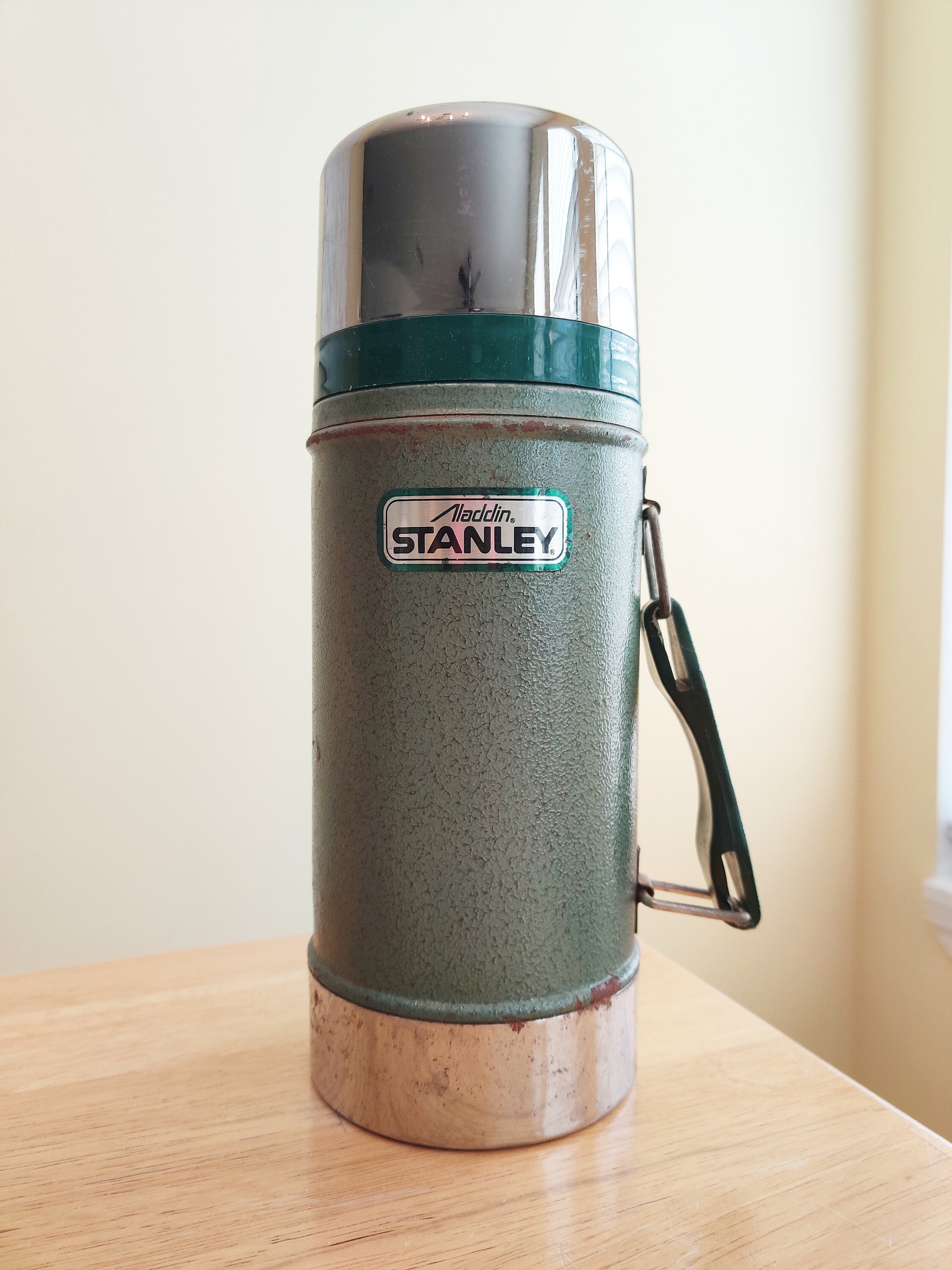 Vintage Stanley Aladdin Thermos Green Insulated Vacuum Thermos