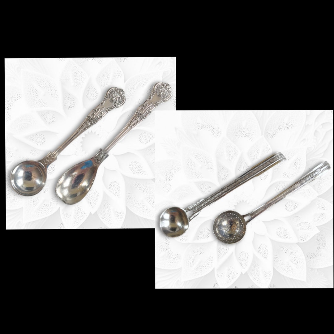 Vintage Sterling Silver Spoon Set Netherlands Salt Spoon Etsy