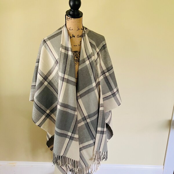 blanket shawl with sleeves