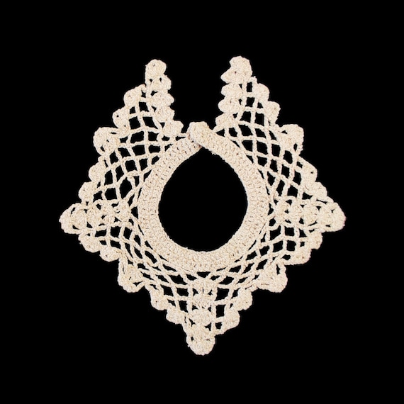 Antique Collar, Hand Made Lace Work, Vintage Hand… - image 2