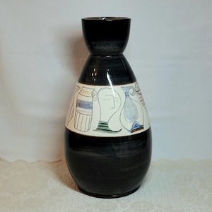 Rare Vintage ELC Du Nord Vase - MCM Signed Art Pottery - Gladys Glad Estate