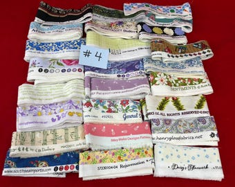 Fabric Selvages Bundle | 30 Yards | For Selvage Projects, Crafting, Quilting and More! | Lot 4