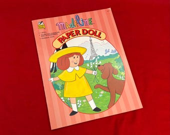 Vintage Madeline Uncut Paper Doll in Folder Golden Books Dated 1996 | Complete, Uncut