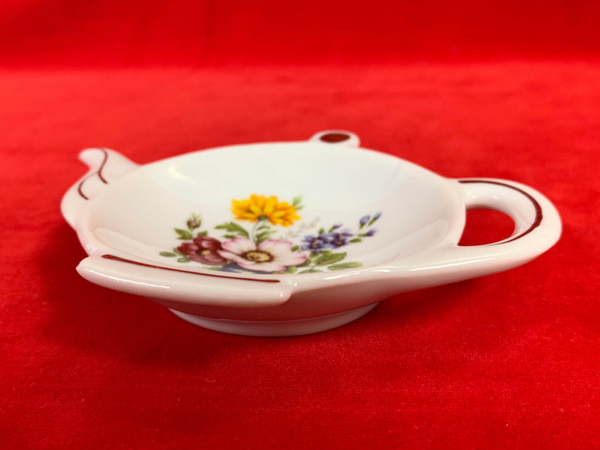 Vintage Norcrest Porcelain Tea Bag Holder Shaped Like a Teapot Etsy