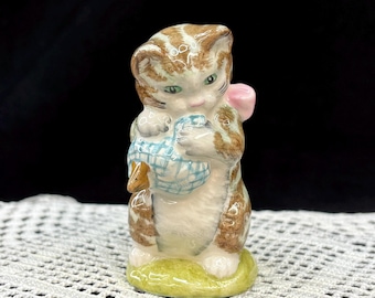 Beatrix Potter's MISS MOPPET Porcelain Figurine with Box | Beswick England | Copyright 1954