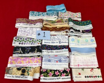 Fabric Selvages Bundle | 30 Yards | For Selvage Projects, Crafting, Quilting and More! | Lot 1