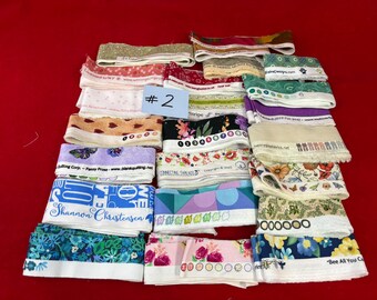 Fabric Selvages Bundle | 30 Yards | For Selvage Projects, Crafting, Quilting and More! | Lot 2