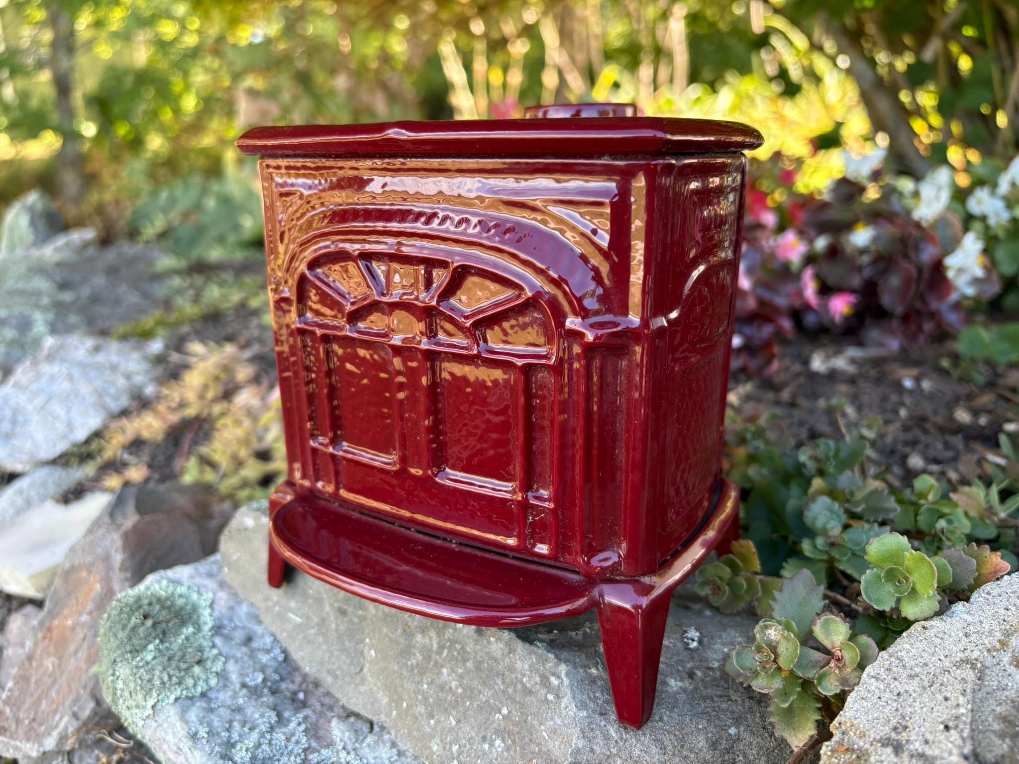 Vintage Red Stove - Etsy