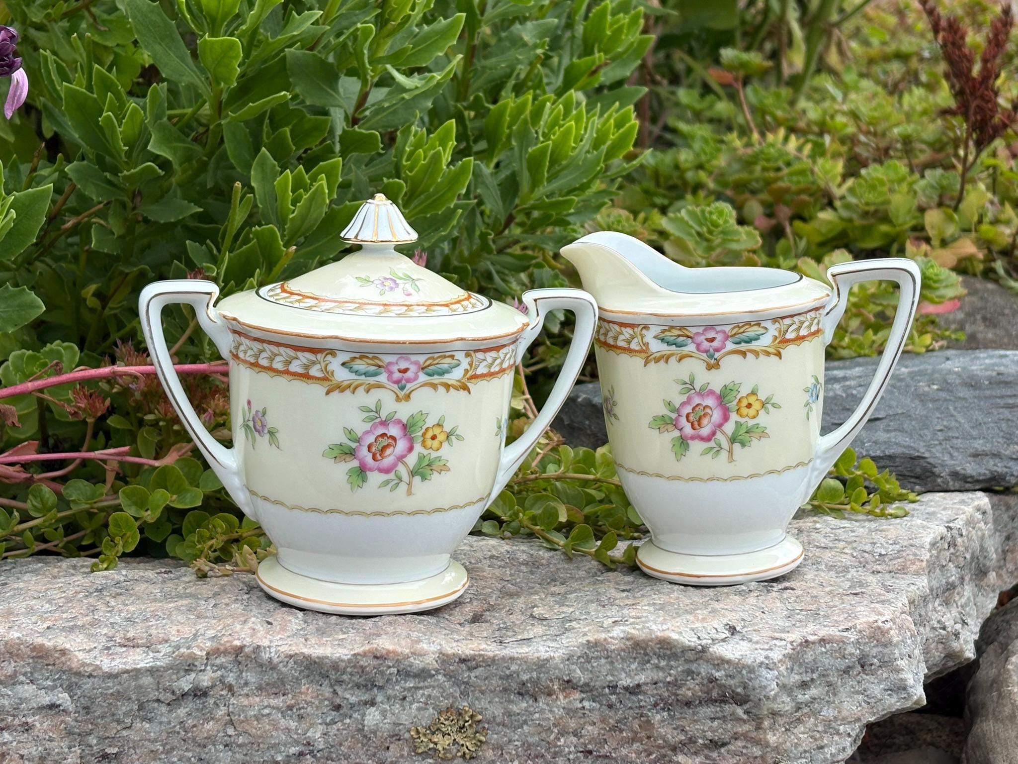 ノリタケハンドペイント　タイサンボク Handpainted Noritake Bowl - Etsy