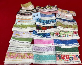 Fabric Selvages Bundle | 30 Yards | For Selvage Projects, Crafting, Quilting and More! | Lot 5