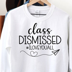 I Love You All Class Dismissed Vintage Heavy Blend Pullover, Boy Meets World Feeny Quote Sweater, Teacher Christmas Gift Sweatshirt