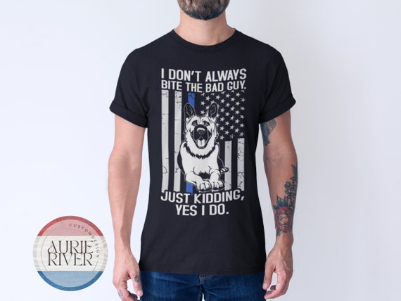 K-9 Unit Officer Funny T-Shirt, K9 Handler Christmas Gift, Police Dog Handler Shirt, K-9 Partner Present, Thin Blue Line Tee, Back the Blue