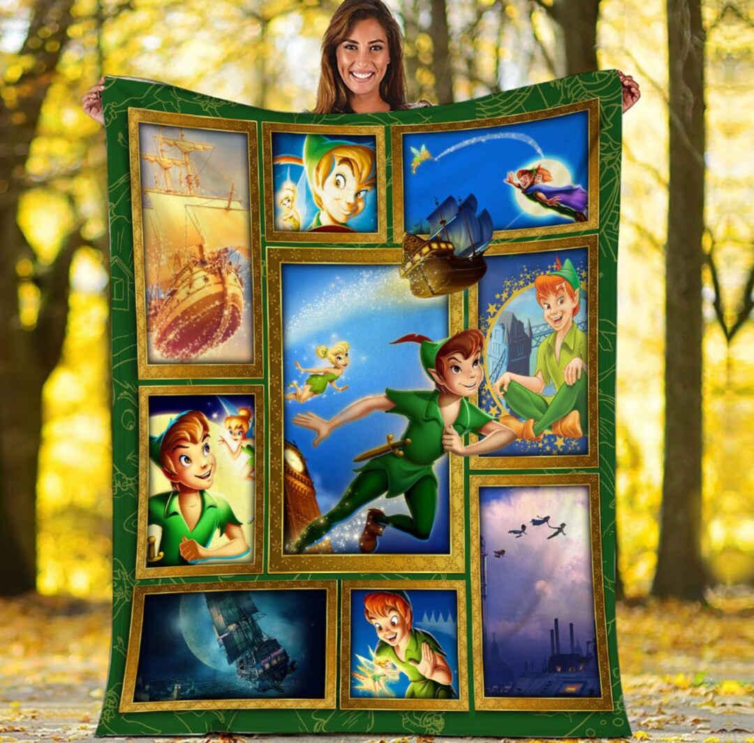 Peter Pan Blanket Peter Pan Baby Blanket Disney Peter Pan Etsy
