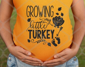 Hacer crecer mi pequeño pavo png otoño png mamá png anuncio de embarazo de acción de gracias, camisa de embarazo de acción de gracias, embarazo de acción de gracias svg