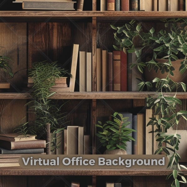 Zoom Background Bookshelf Bundle Zoom Backgrounds Bookcase Zoom Background Professional, Zoom Background Office, Zoom Background Home Office