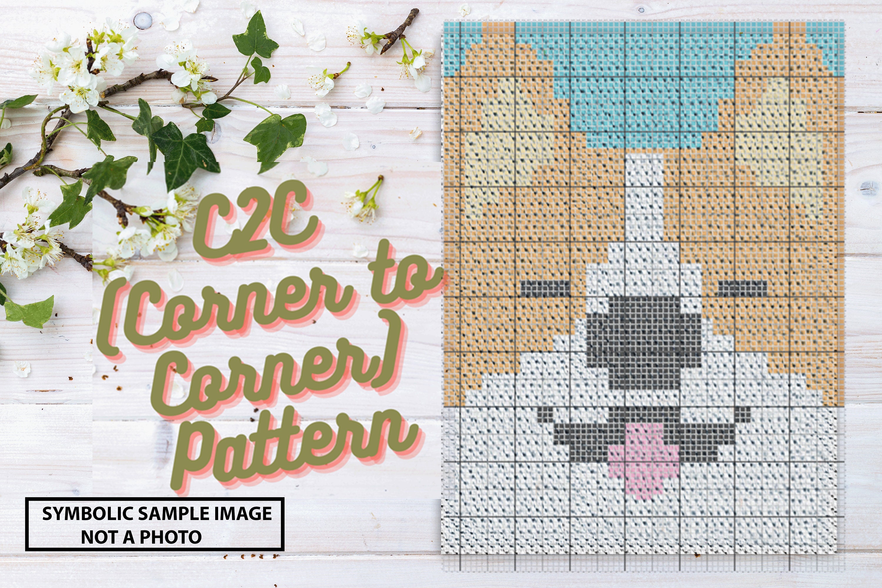 C2C Crochet Pattern, Welsh Crochet Pattern, Graphgan Pattern, Blanket
