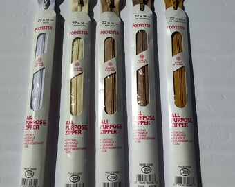 Coats and Clark Polyester Zippers