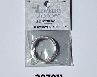 Hobby Lobby Jewelry Shoppe Findings, Ring, Bale, Sterling Silver Wire, Clasps