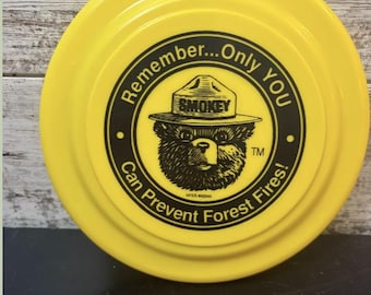 Smokey Bear Yellow Frisbee